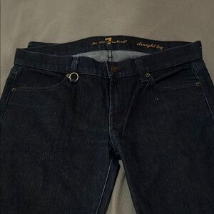 Women's 7 For All Mandkind dark denim jeans. Barely worn. In great condition.